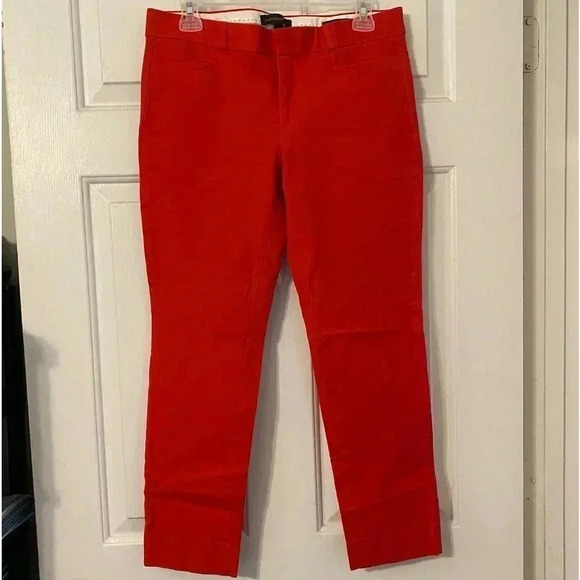 Banana Republic Sloan Red Orange Color Pants| Size 6 - Picture 1 of 9
